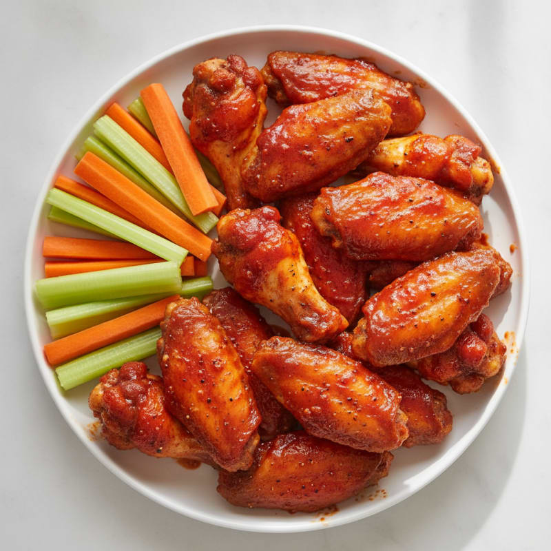 Spicy BBQ Baked Chicken Wings