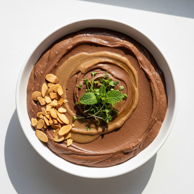 Creamy Vegan Protein Pudding with Almond Butter