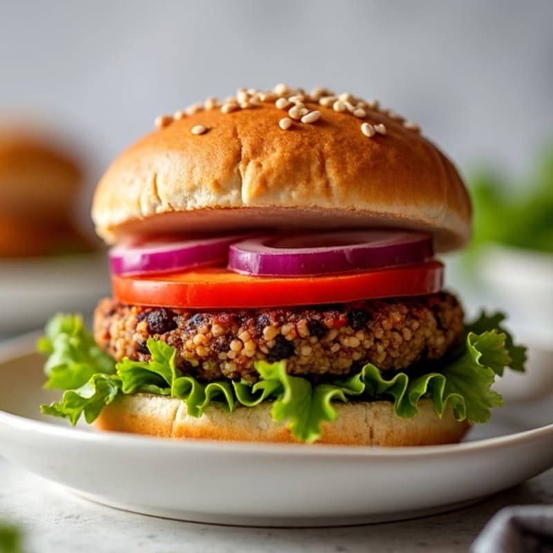 Smoky Southwest Black Bean Quinoa Burgers