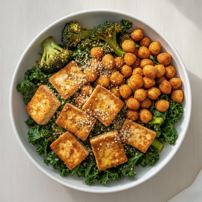 Roasted Chickpea and Veggie Power Bowl