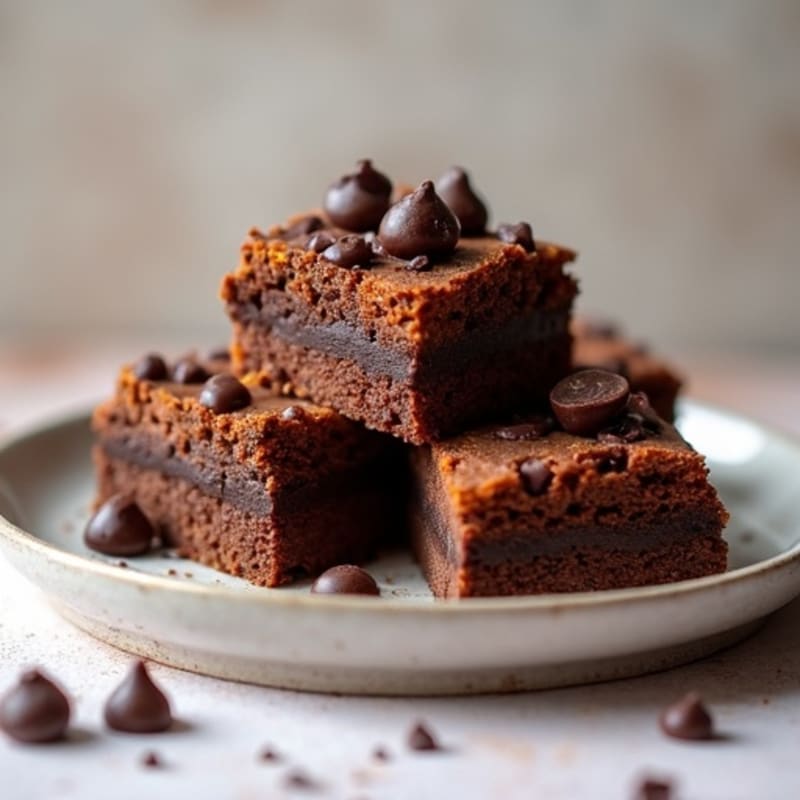 Flourless Dark Chocolate Sweet Potato Brownies
