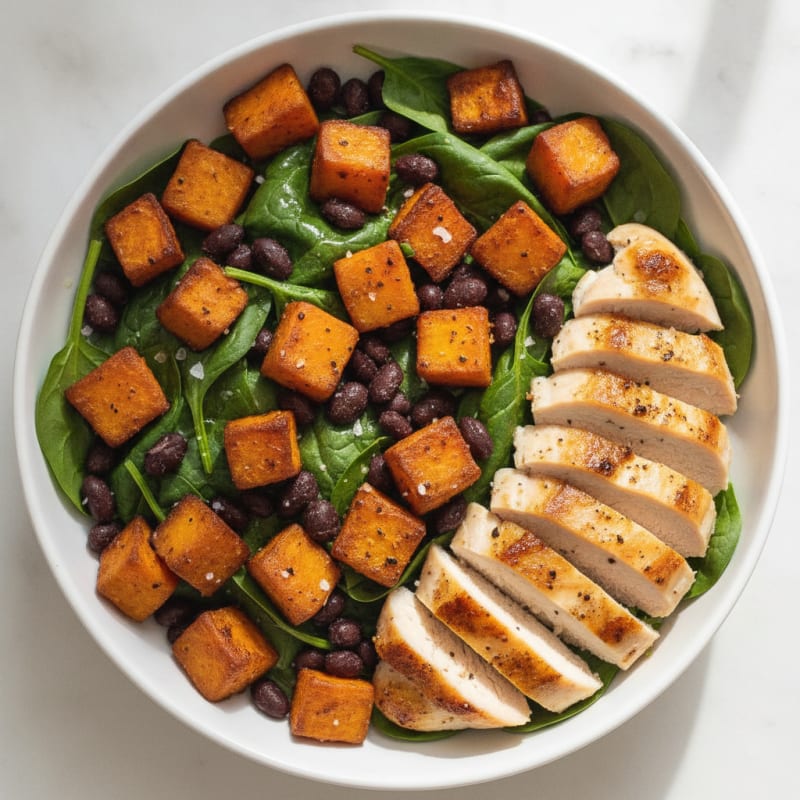 Roasted Sweet Potato & Black Bean Bowl