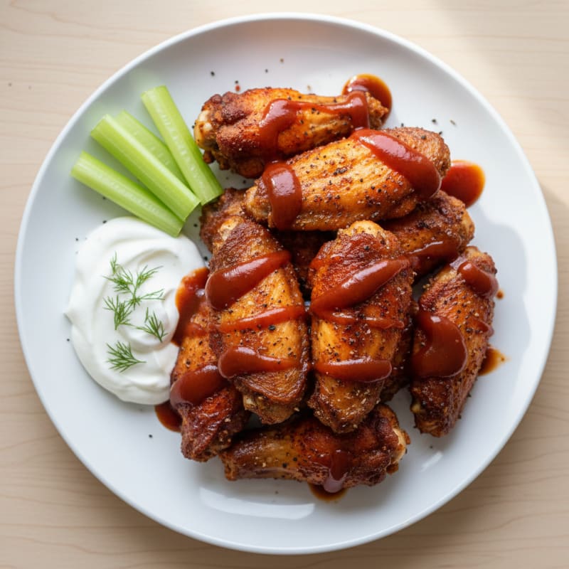 Crispy Smoky BBQ Chicken Wings