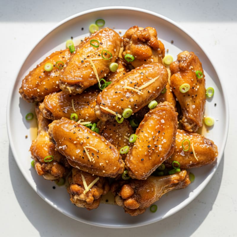 Crispy Honey-Glazed Chicken Wings