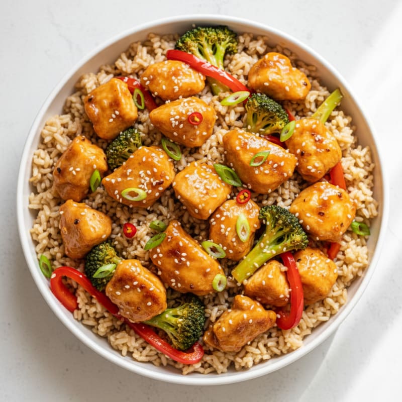 Clean General Tso's Chicken Stir-Fry