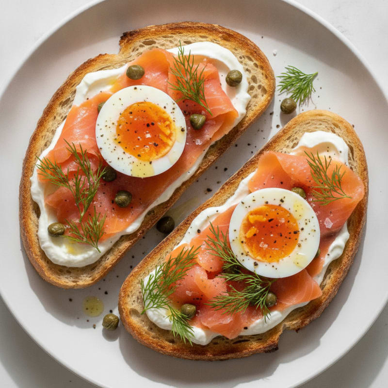 Smoked Salmon Sourdough with Yogurt