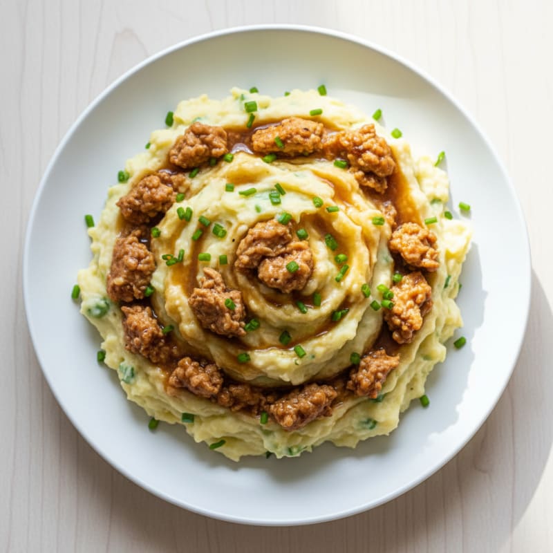 Garlic Mashed Potatoes with Chives