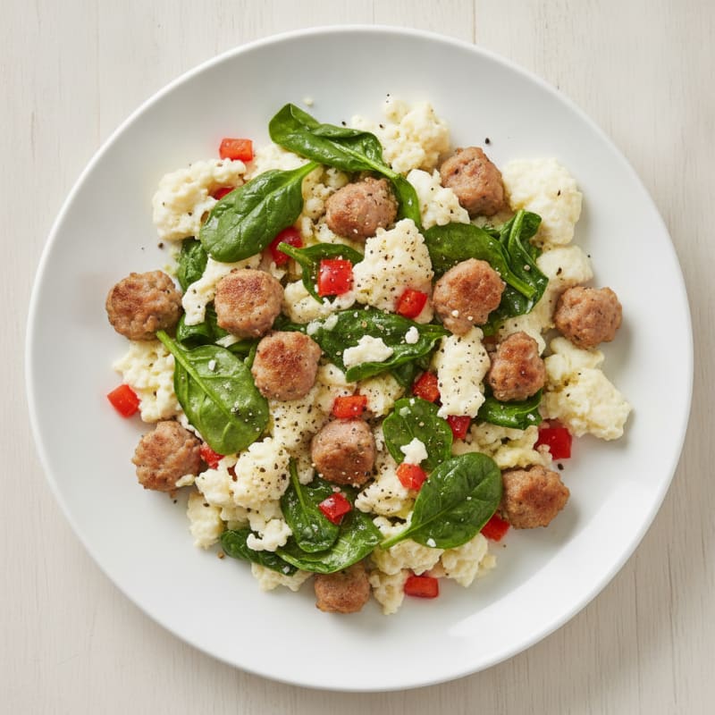 Sausage and Egg White Scramble