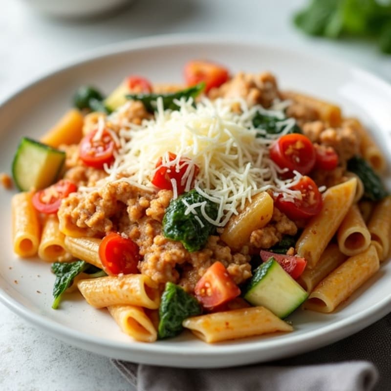 Protein-Packed Turkey and Veggie Baked Ziti