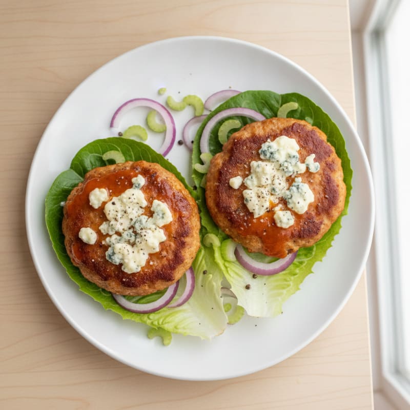 Buffalo Blue Cheese Burgers