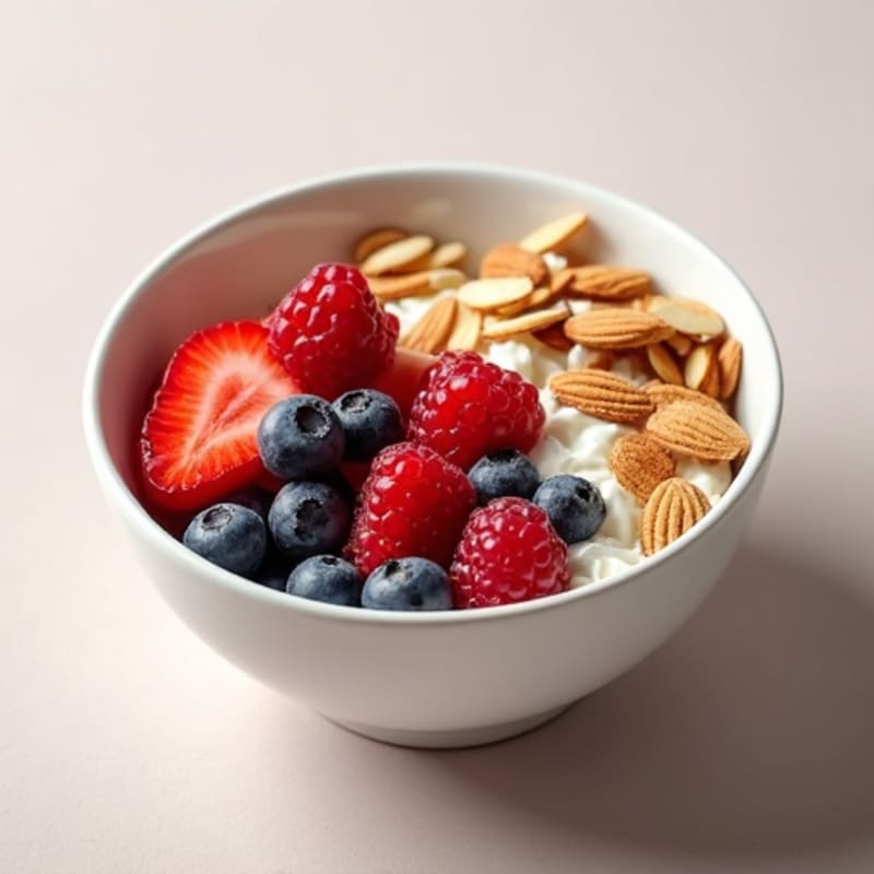 Cottage Cheese and Fresh Berry Protein Bowl