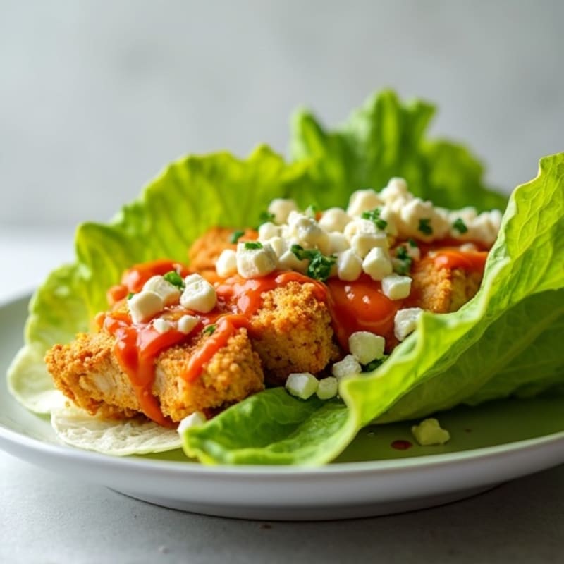Crispy Buffalo Chicken Lettuce Wrap