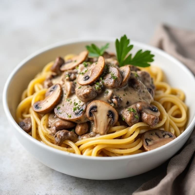 Creamy Greek Yogurt Beef Stroganoff with Mushrooms