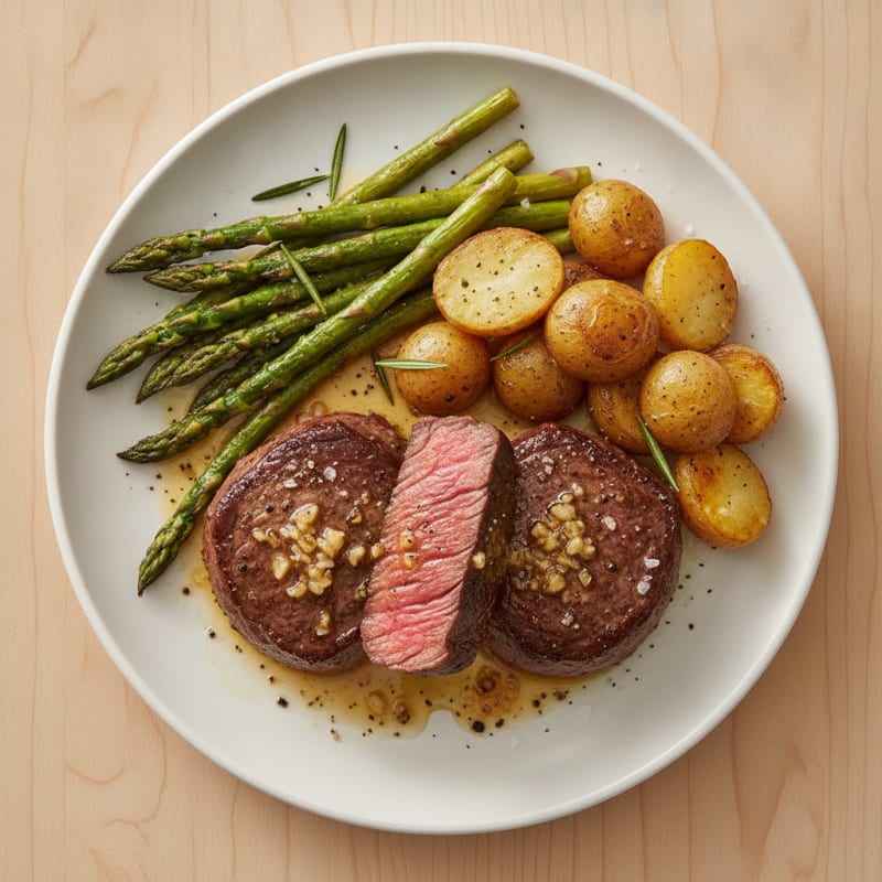 Pan-Seared Beef Fillet with Garlic Butter