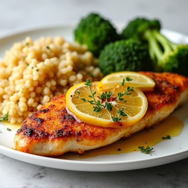 Crispy Sheet Pan Lemon Herb Chicken and Roasted Broccoli