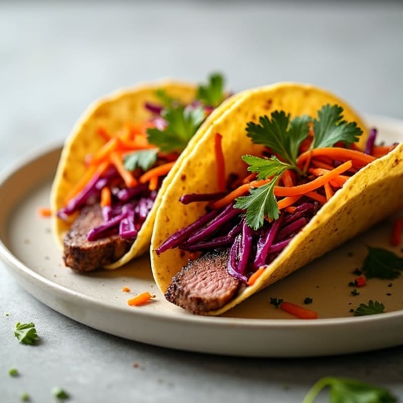 Seared Steak Tacos with Crunchy Slaw