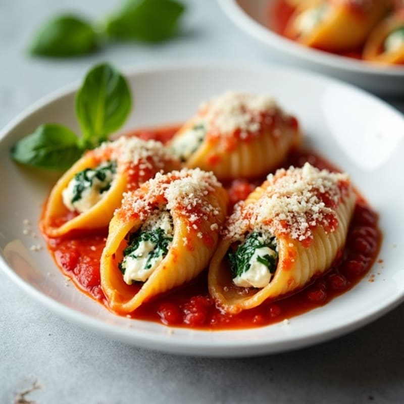 Protein-Packed Ricotta Spinach Stuffed Shells