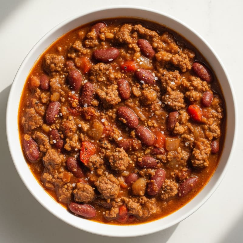 Slow Cooker Beef and Bean Chili