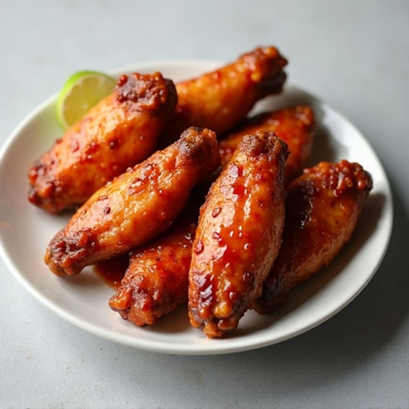 Crispy Baked Spicy BBQ Chicken Wings