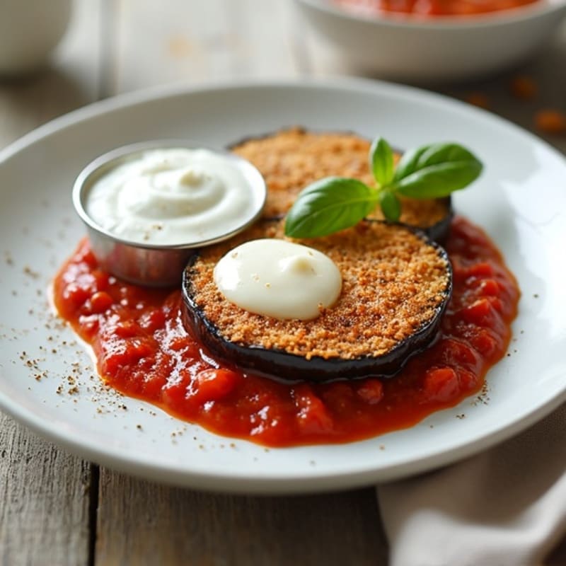 Crispy Baked Eggplant with Fresh Marinara