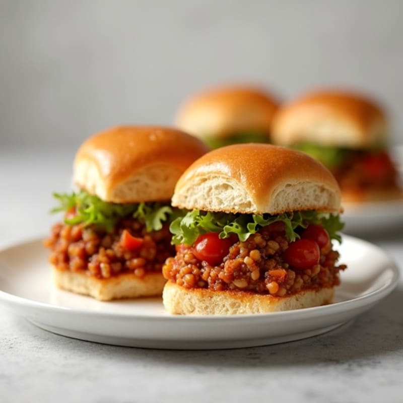 Lean Turkey & Lentil Sloppy Joe Sliders
