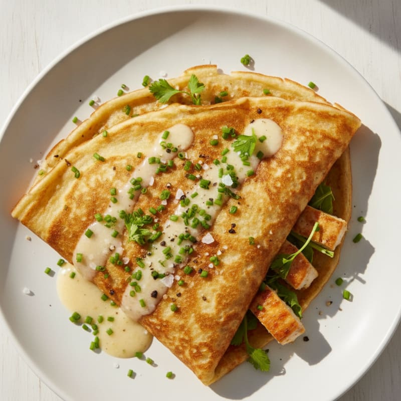 Savory Whey Protein Crepe