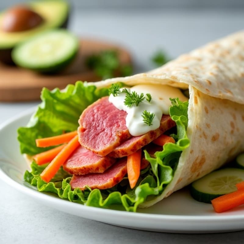 Spicy Seared Tuna Rice Wrap