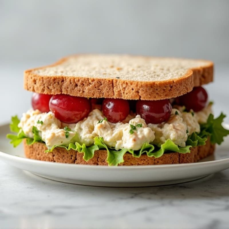 Healthy Creamy Chicken Salad Sandwich