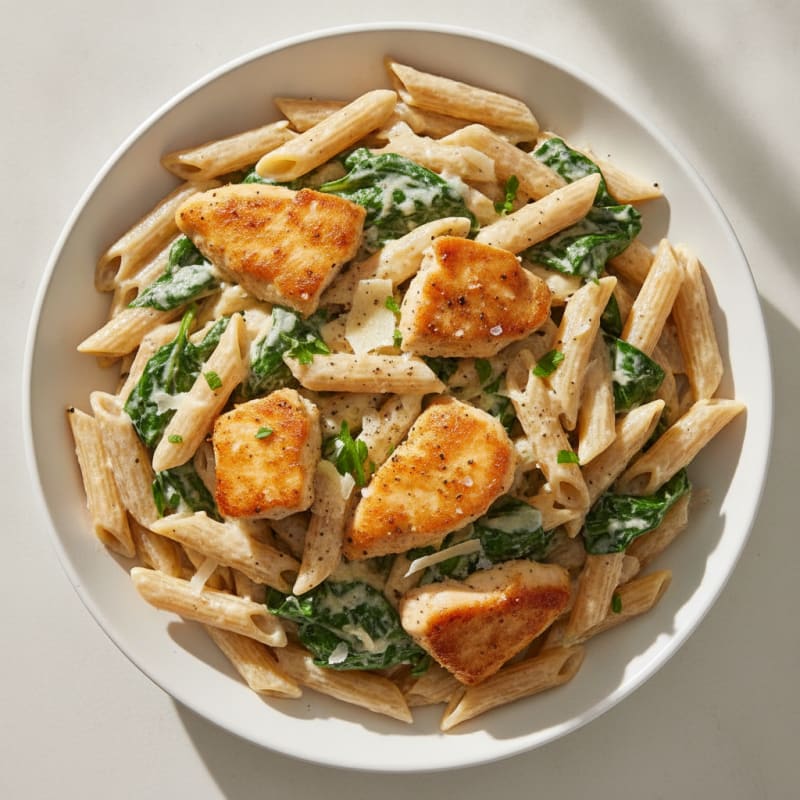 Garlic Parmesan Chicken Alfredo Pasta
