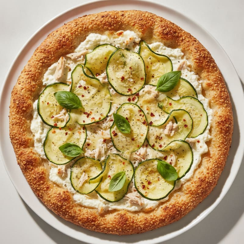 Zucchini and Ricotta Pizza