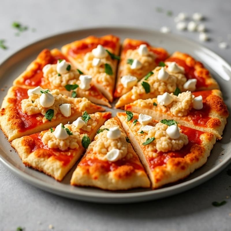 Crispy Buffalo Chicken Cauliflower Crust Pizza