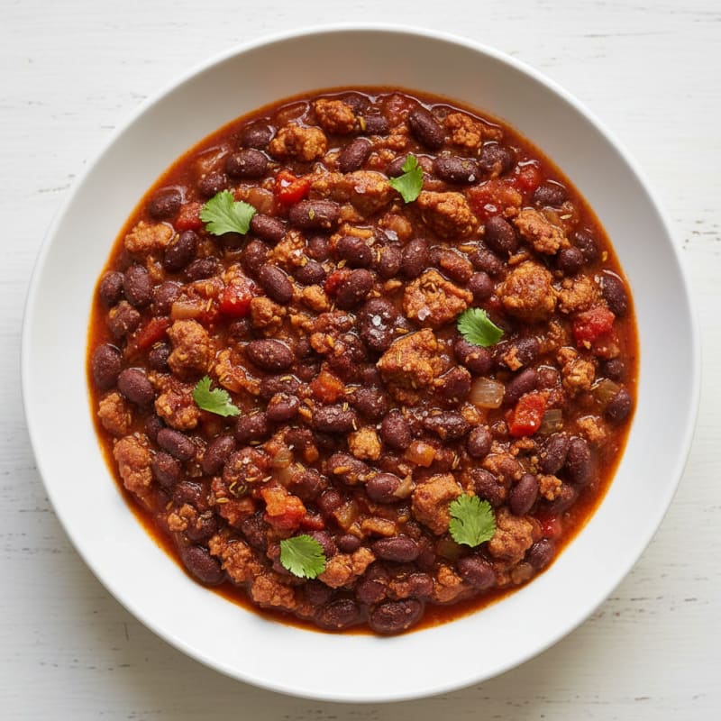 Smoky Ground Turkey and Black Bean Chili