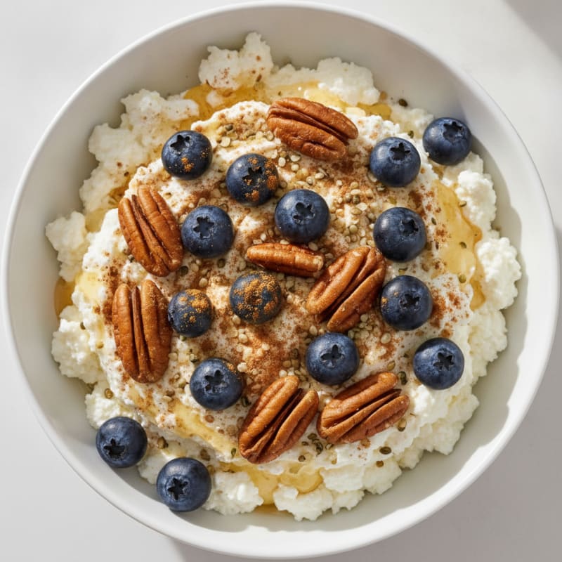Cottage Cheese Berry Pecan Bowl