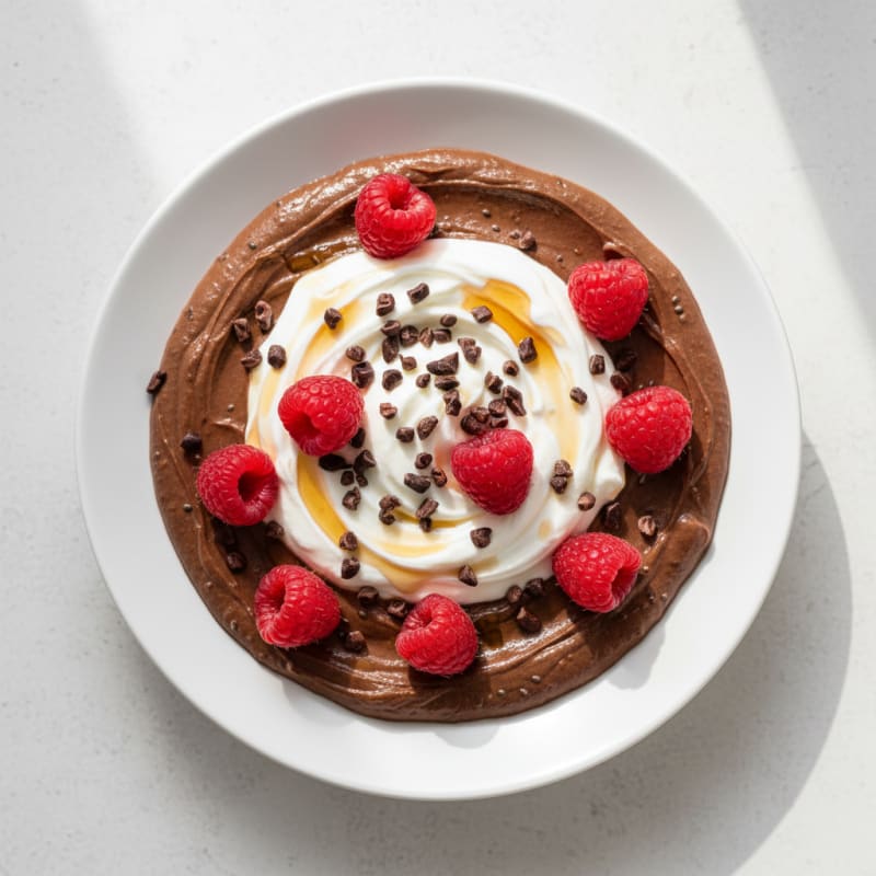 Silky Chocolate Protein Pudding with Greek Yogurt