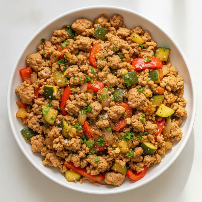 Ground Turkey and Vegetable Skillet