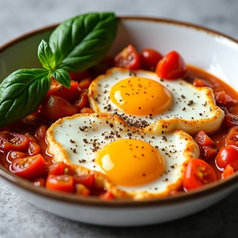 Silky Spiced Tomato Baked Eggs