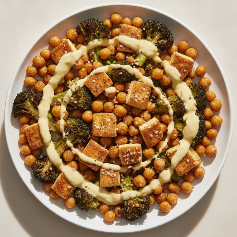 Roasted Vegetable and Chickpea Bowl