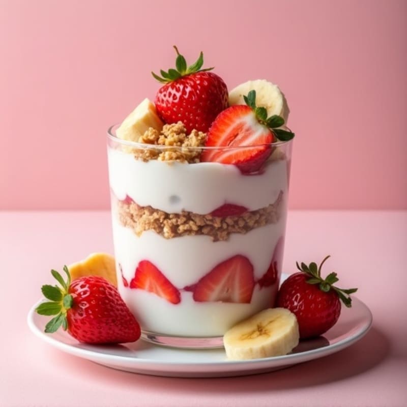 Strawberry Protein Yogurt Parfait