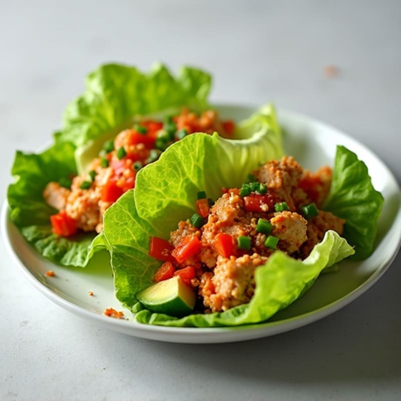 Spicy Sriracha Tuna Lettuce Wrap
