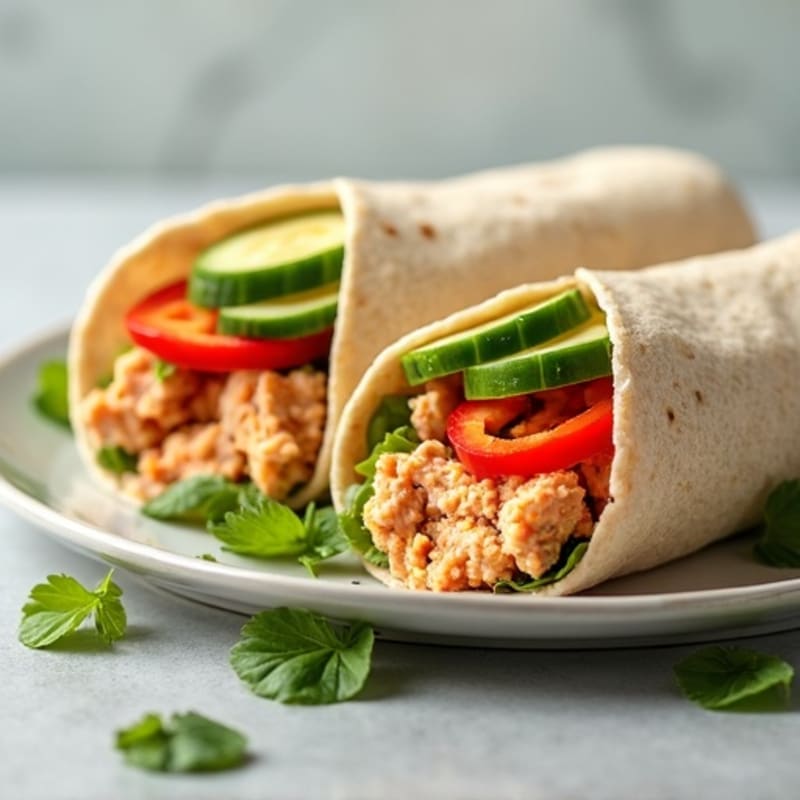 Fresh Spicy Tuna Wraps