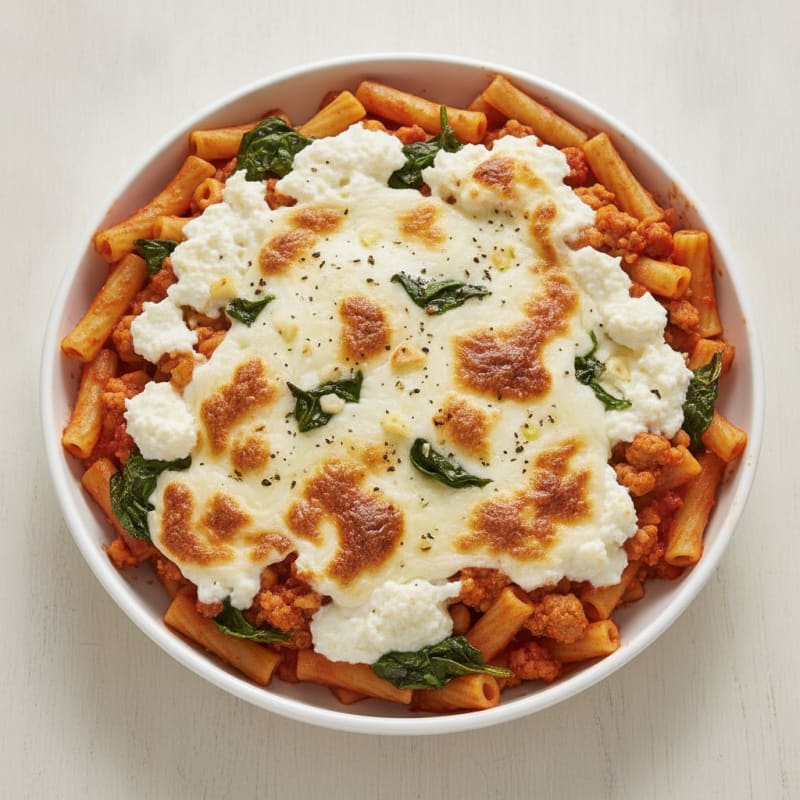 Classic Baked Ziti with Ricotta