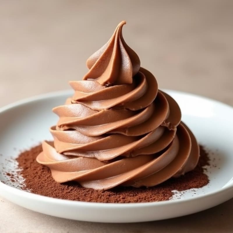 Chocolate Protein Mousse with Peanut Butter Swirl