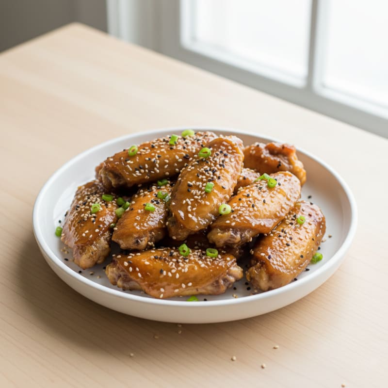 Honey-Glazed Chicken Wings with Sesame