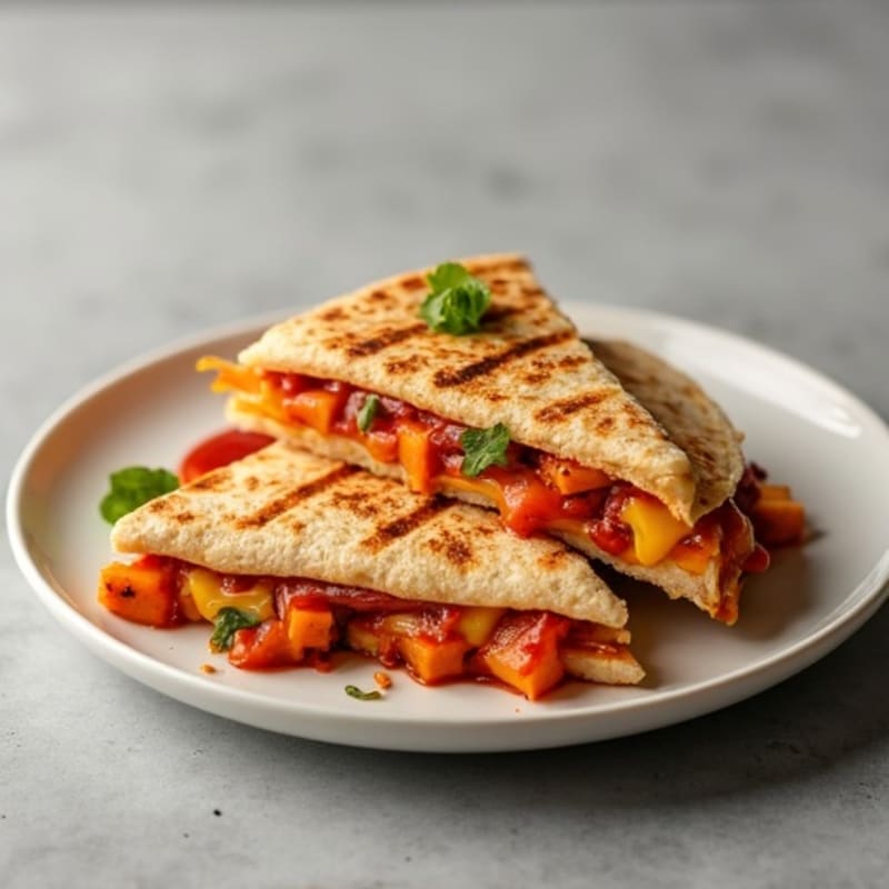 Grilled BBQ Chicken Sweet Potato Quesadilla
