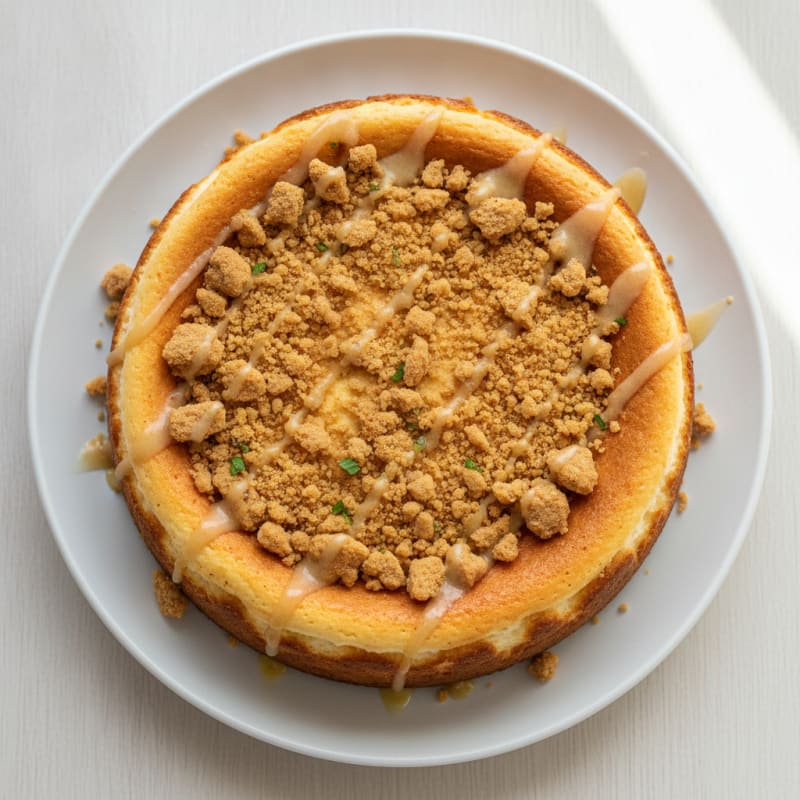 Protein Cheesecake with Cookie Crumble