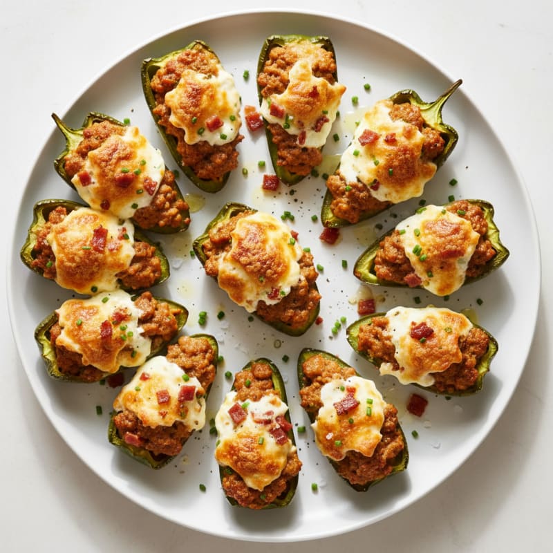 Turkey-Stuffed Jalapeño Poppers
