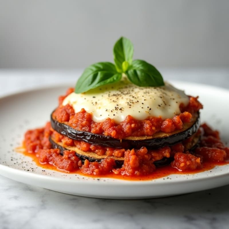 Healthy Baked Eggplant Parmesan