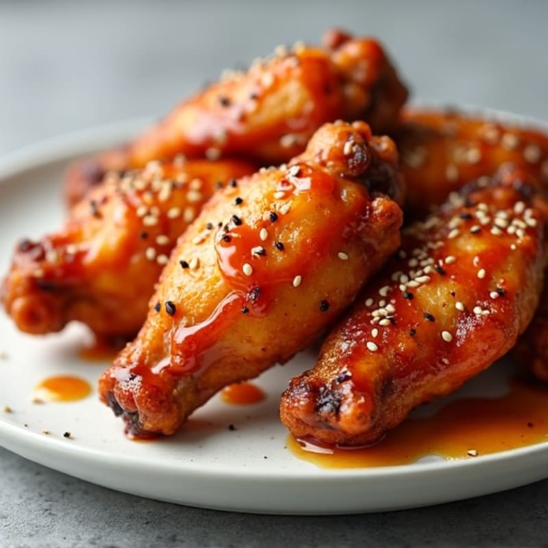 Crispy Baked Honey-Sriracha Wings