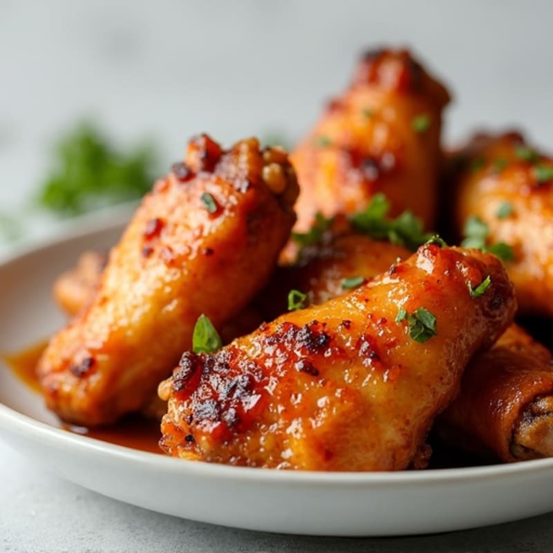 Crispy Baked Honey-Garlic Chicken Wings