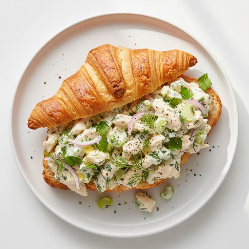 Creamy Herb Chicken Salad Croissant